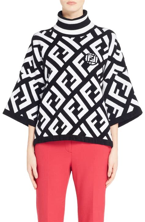 fendi poncho logo|fendi poncho nordstrom.